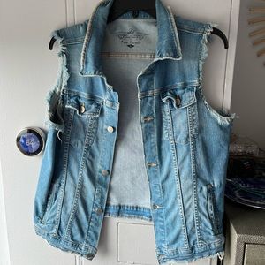 Free People Denim Vest